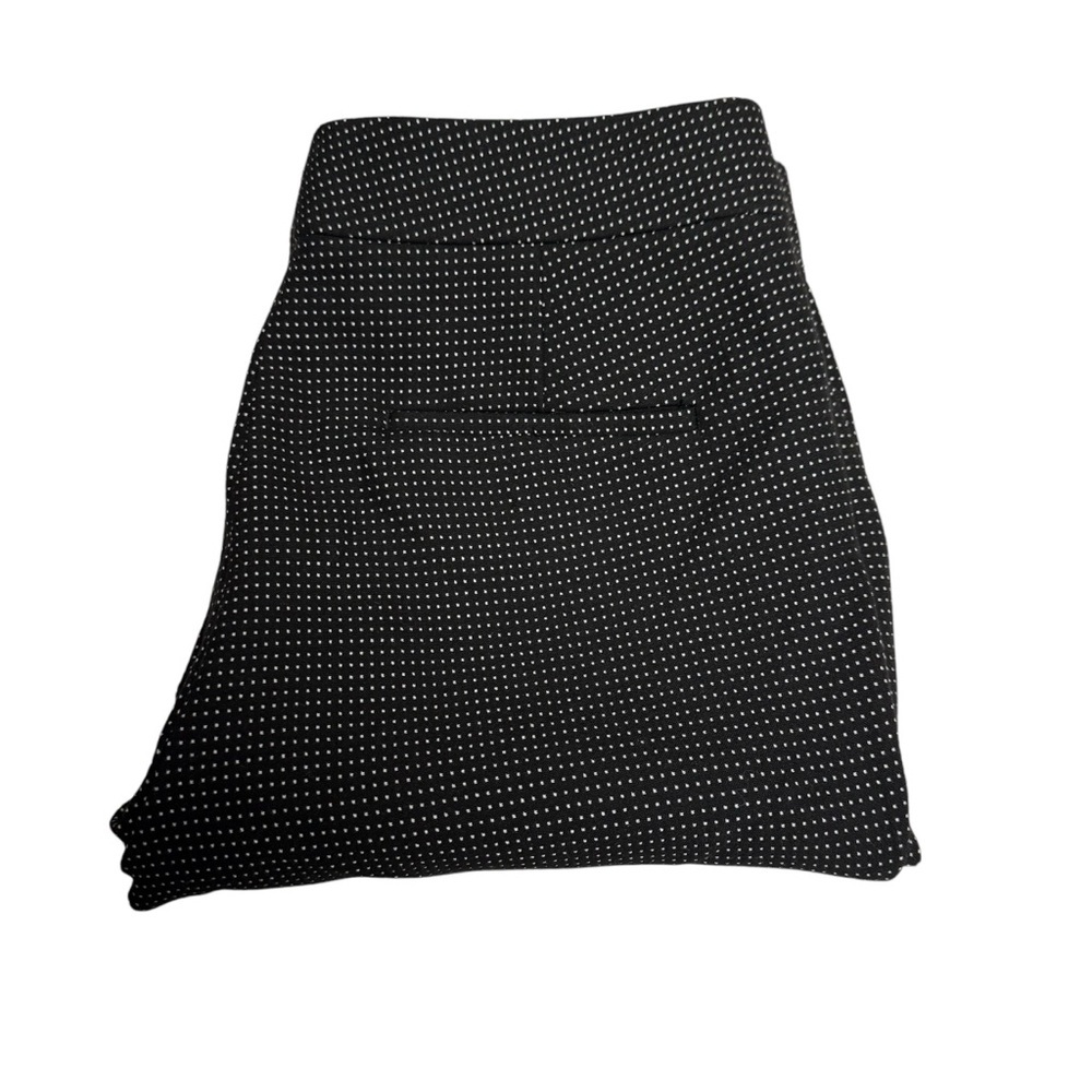 Ann Taylor size 6 Devin Fit Black and White Polka Dot pants real pockets